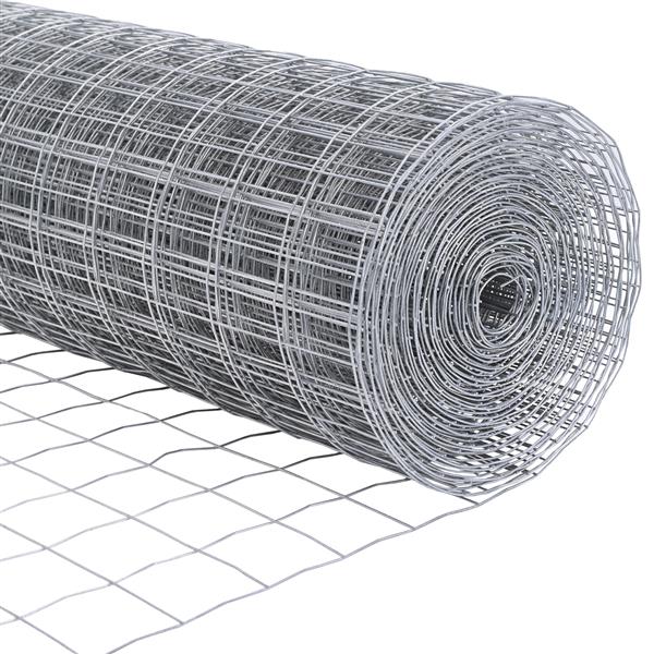 Grote foto vidaxl euro omheining 0.4x25 m gegalvaniseerd staal tuin en terras hekken en schuttingen
