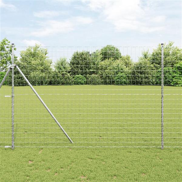 Grote foto vidaxl euro hek 1.6x10 m geglazuurd staal tuin en terras hekken en schuttingen