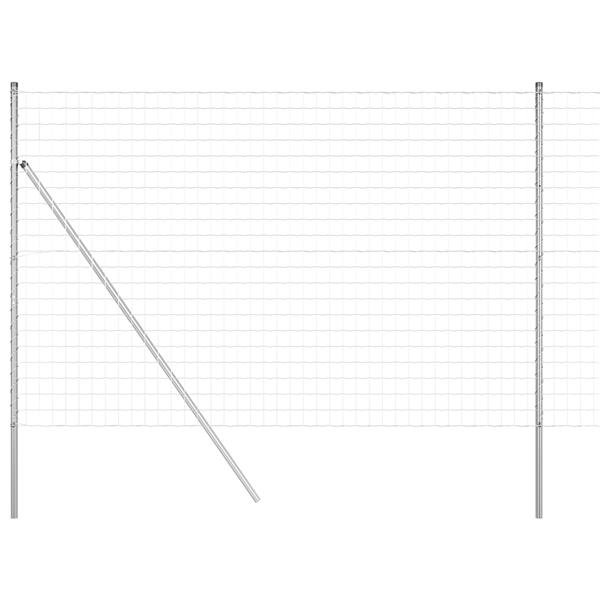 Grote foto vidaxl euro hek 1.6x10 m geglazuurd staal tuin en terras hekken en schuttingen