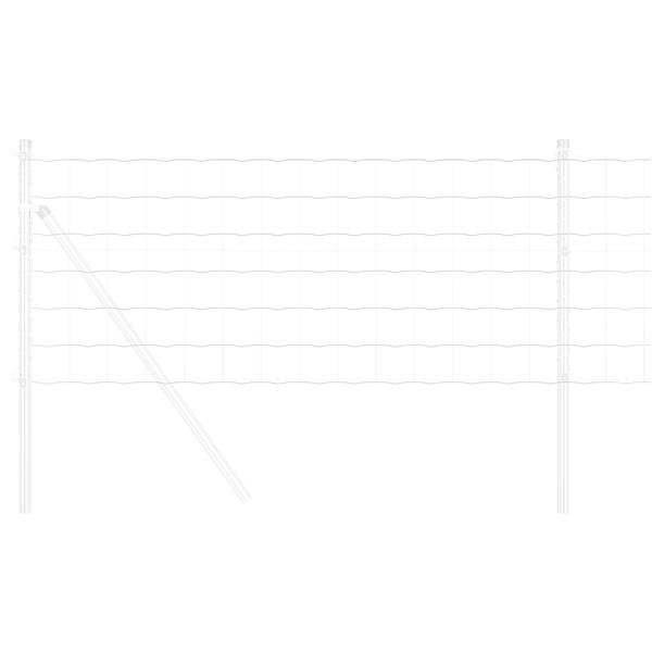 Grote foto vidaxl euro hek 0.4x50 m gegalvaniseerd staal tuin en terras hekken en schuttingen