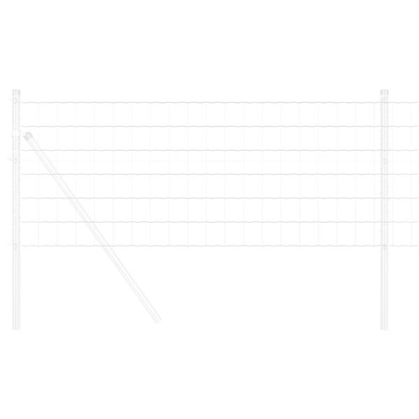 Grote foto vidaxl euro omheining 0.8x25 m gegalvaniseerd staal tuin en terras hekken en schuttingen