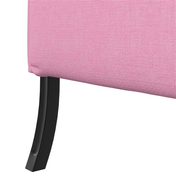 Grote foto vidaxl hoge rugbank roze 109x56x121 cm stof huis en inrichting bankstellen