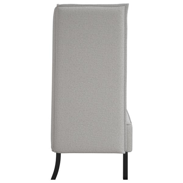 Grote foto vidaxl hoge rug sofa cloud grijs 109x56x121 cm stof huis en inrichting bankstellen