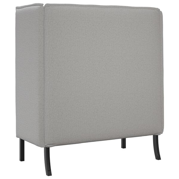 Grote foto vidaxl hoge rug sofa cloud grijs 109x56x121 cm stof huis en inrichting bankstellen
