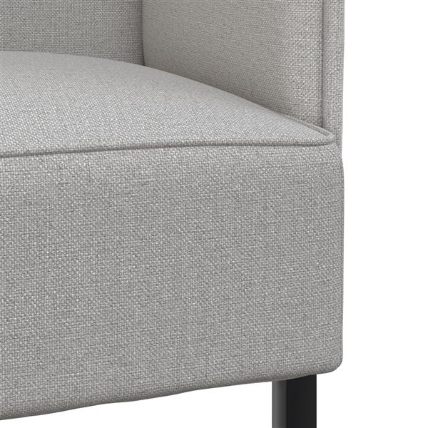 Grote foto vidaxl hoge rug sofa cloud grijs 109x56x121 cm stof huis en inrichting bankstellen