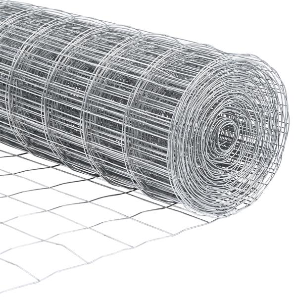 Grote foto vidaxl euro hek 1.2x10 m gegalvaniseerd staal tuin en terras hekken en schuttingen