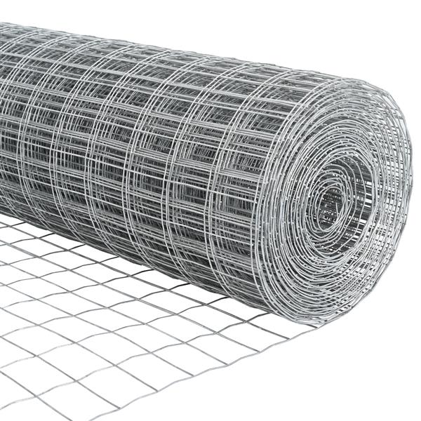 Grote foto vidaxl eurohek 1.6x10 m verzinkt staal tuin en terras hekken en schuttingen