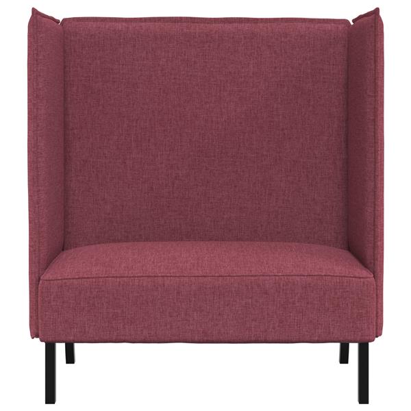 Grote foto vidaxl hoge rug sofa bordeauxrood 109x56x121 cm stof huis en inrichting bankstellen