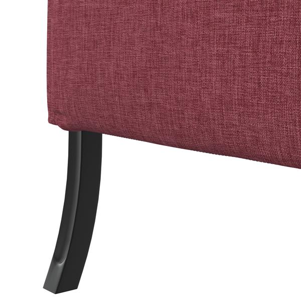 Grote foto vidaxl hoge rug sofa bordeauxrood 109x56x121 cm stof huis en inrichting bankstellen