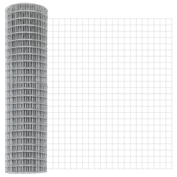 Grote foto vidaxl euro omheining 1.2x10 m gegalvaniseerd staal tuin en terras hekken en schuttingen