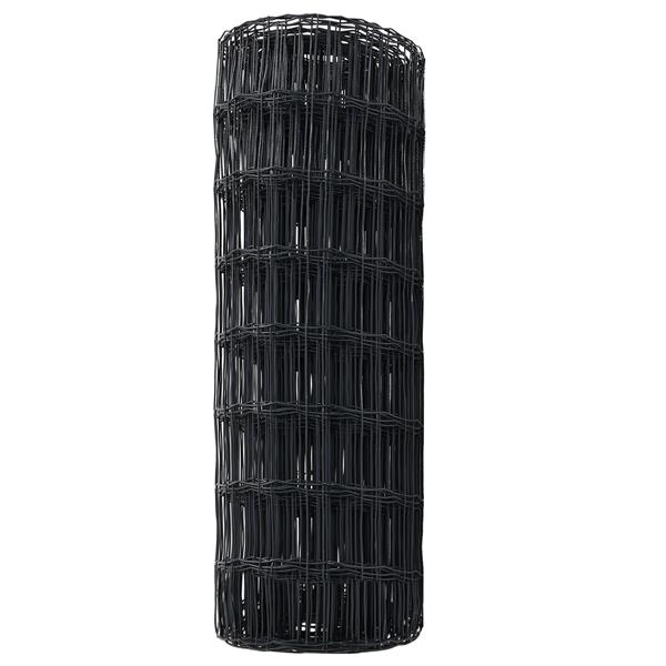 Grote foto vidaxl euro schutting grijs 0 6 x 25 m staal tuin en terras hekken en schuttingen