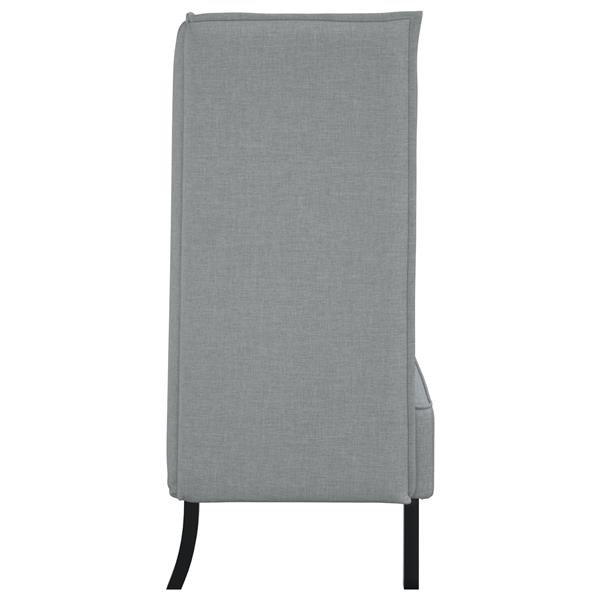 Grote foto vidaxl hoge rugbank lichtgrijs 109x56x121 cm stof huis en inrichting bankstellen