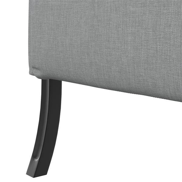 Grote foto vidaxl hoge rugbank lichtgrijs 109x56x121 cm stof huis en inrichting bankstellen