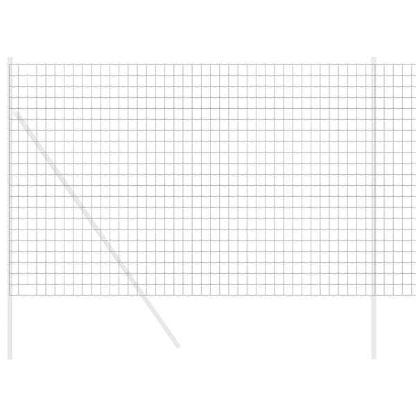 Grote foto vidaxl euro afscheiding grijs 1 6 x 10 m staal tuin en terras hekken en schuttingen