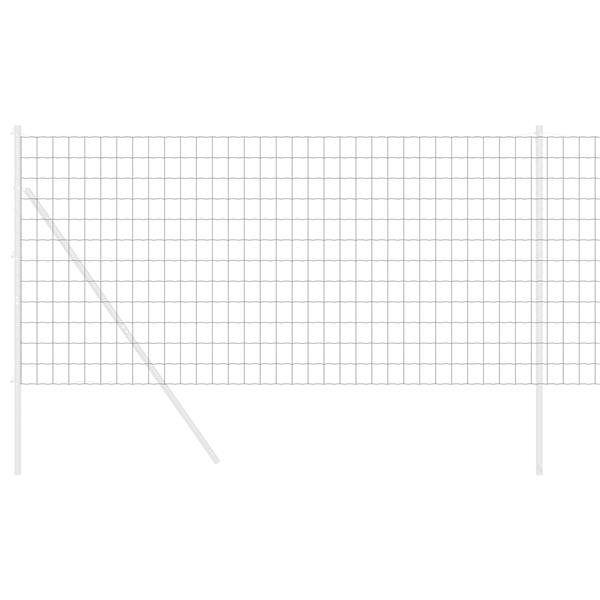 Grote foto vidaxl euro hek grijs 1x10 m staal tuin en terras hekken en schuttingen