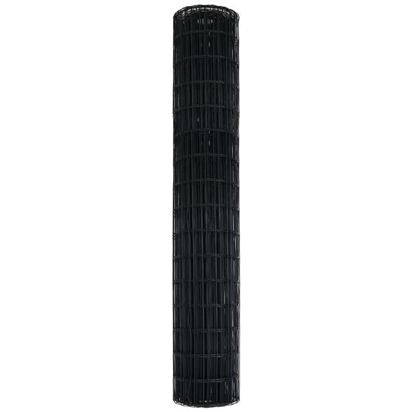 Grote foto vidaxl euro schutting grijs 1 6x10 m staal tuin en terras hekken en schuttingen