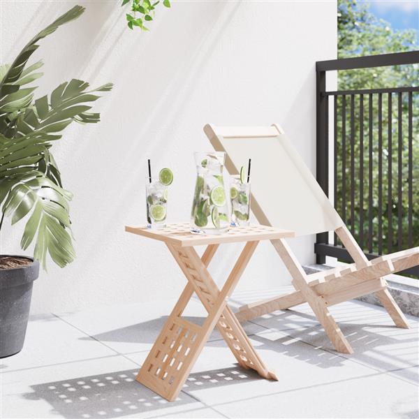 Grote foto vidaxl salontafel inklapbaar 33x33x40 5 cm massief walnotenhout huis en inrichting eettafels