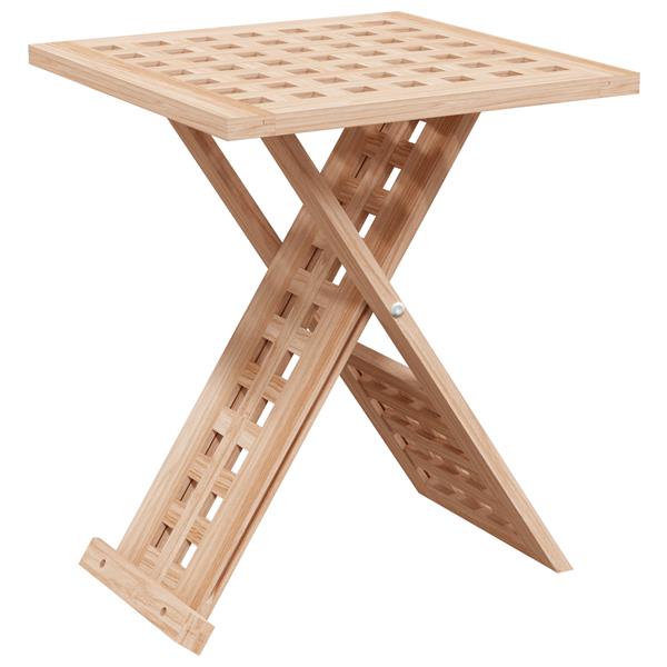 Grote foto vidaxl salontafel inklapbaar 33x33x40 5 cm massief walnotenhout huis en inrichting eettafels