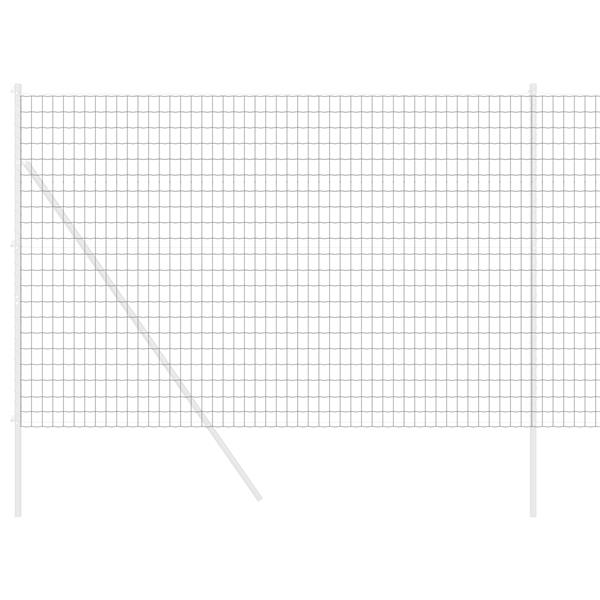 Grote foto vidaxl euro hek grijs 1.5x10 m staal tuin en terras hekken en schuttingen