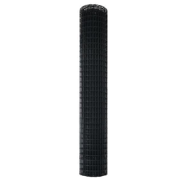 Grote foto vidaxl euro hek grijs 1.5x10 m staal tuin en terras hekken en schuttingen