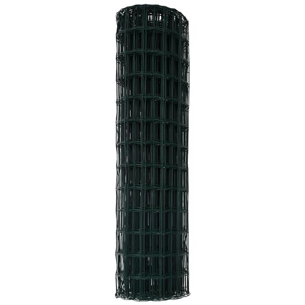 Grote foto vidaxl euro omheining groen 1.4x10 m staal tuin en terras hekken en schuttingen