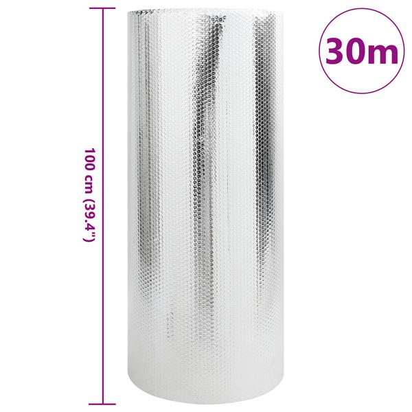 Grote foto vidaxl warmtereflector voor radiator dubbelzijdig 1x30 m doe het zelf en verbouw sanitair