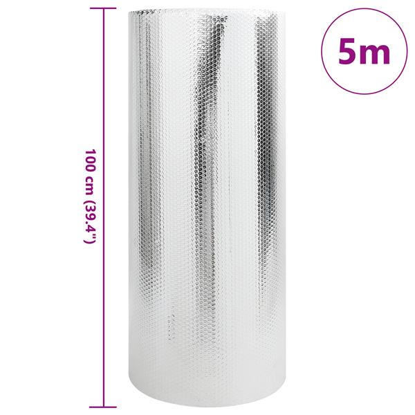 Grote foto vidaxl warmtereflector voor radiator dubbelzijdig 1x5 m doe het zelf en verbouw sanitair