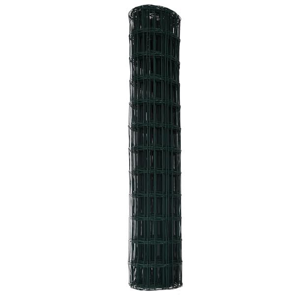 Grote foto vidaxl euro fence groen 1.2x25 m staal tuin en terras hekken en schuttingen