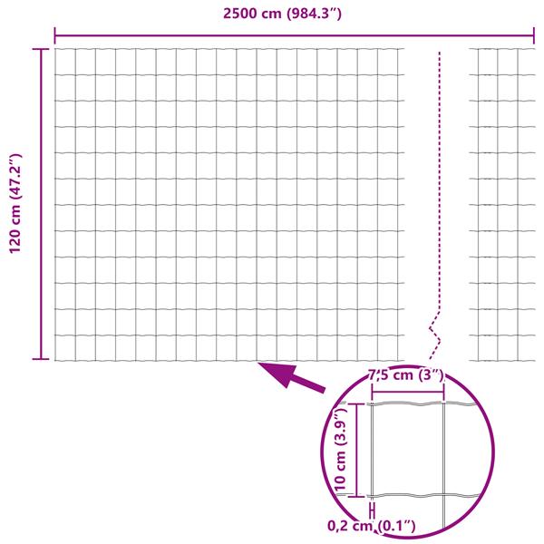 Grote foto vidaxl euro fence groen 1.2x25 m staal tuin en terras hekken en schuttingen