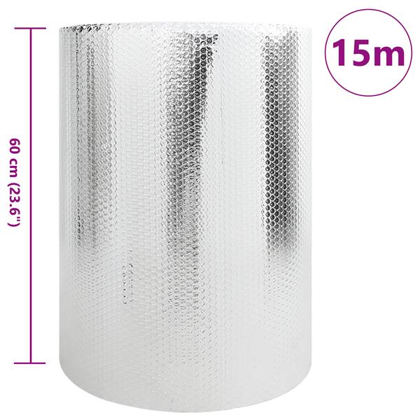 Grote foto vidaxl warmtereflector voor radiator dubbelzijdig 0 6x15 m doe het zelf en verbouw sanitair