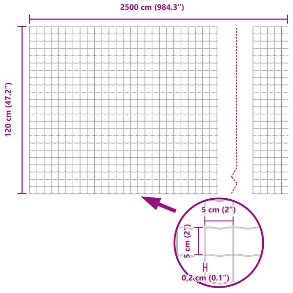 Grote foto vidaxl euro omheining groen 1.2x25 m staal tuin en terras hekken en schuttingen