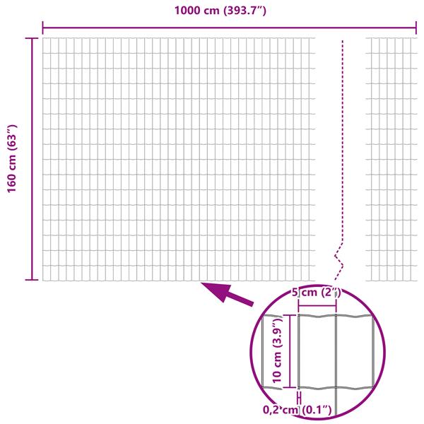 Grote foto vidaxl euro hek groen 1.6x10 m staal tuin en terras hekken en schuttingen