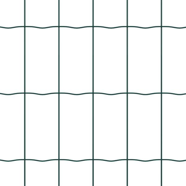 Grote foto vidaxl euro hek groen 1.5x10 m staal tuin en terras hekken en schuttingen