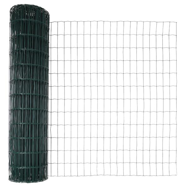 Grote foto vidaxl euro hek groen 1 4x10 m staal tuin en terras hekken en schuttingen