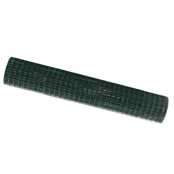 Grote foto vidaxl euro hek groen 1.6x10 m staal tuin en terras hekken en schuttingen