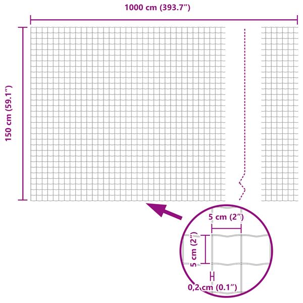 Grote foto vidaxl euro omheining groen 1.5x10 m staal tuin en terras hekken en schuttingen