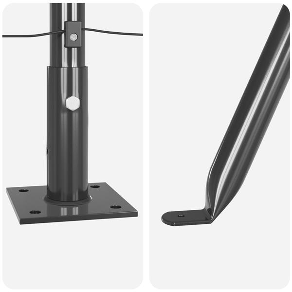 Grote foto vidaxl ligbedden met basisplaten 13 st 32mm 70cm gegalvaniseerd staal tuin en terras overige tuin en terras