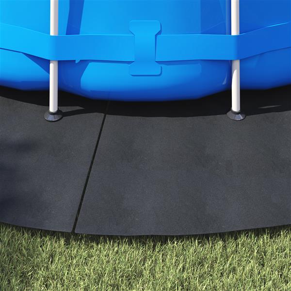 Grote foto vidaxl ronde zwembadhoes zwart kunststof 458 cm zwembadhoes rond tuin en terras zwembaden toebehoren