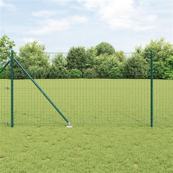Grote foto vidaxl hekpalen met spijkers 7 stuks 32 mm 140 cm verzinkt staal tuin en terras overige tuin en terras
