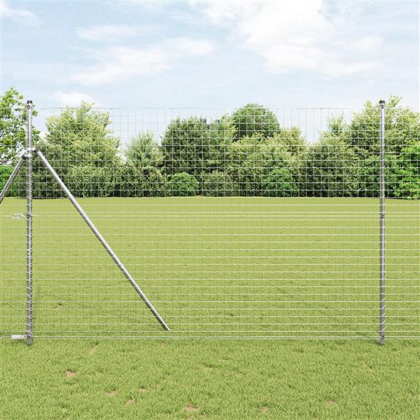 Grote foto vidaxl hekpalen 13 st 32 mm 200 cm gegalvaniseerd staal tuin en terras overige tuin en terras