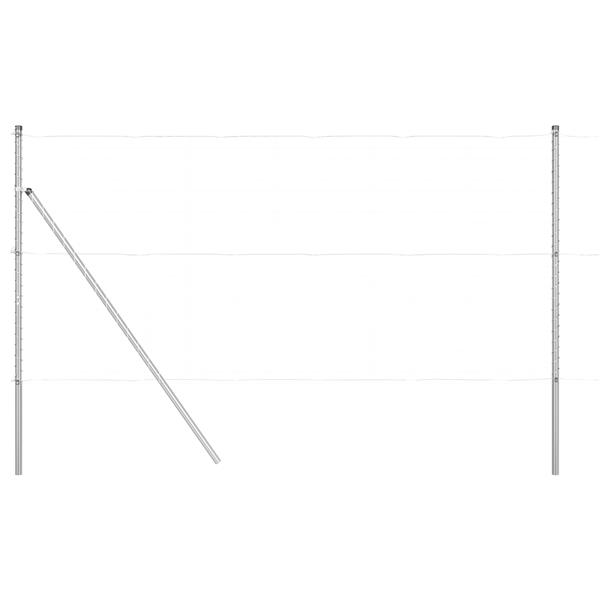 Grote foto vidaxl hekpalen 13 st 32 mm 200 cm gegalvaniseerd staal tuin en terras overige tuin en terras