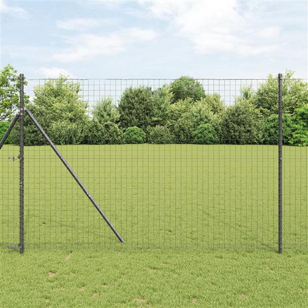Grote foto vidaxl funderingspalen 13 stuks grijs 32 mm 210 cm gegalvaniseerd staal tuin en terras overige tuin en terras