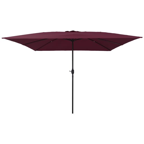 Grote foto vidaxl parasol vierkant 295x245 cm bordeauxrood tuin en terras overige tuin en terras