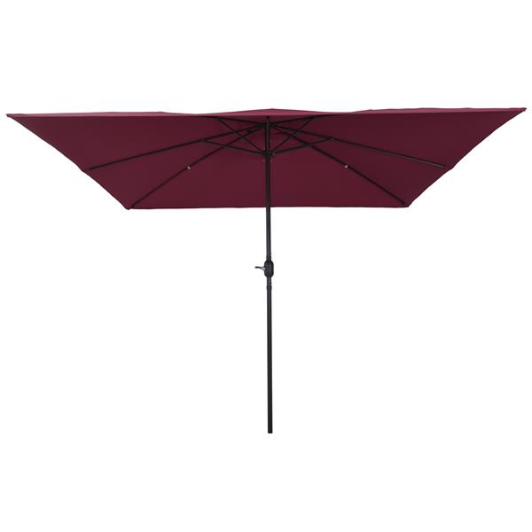 Grote foto vidaxl parasol vierkant 295x245 cm bordeauxrood tuin en terras overige tuin en terras