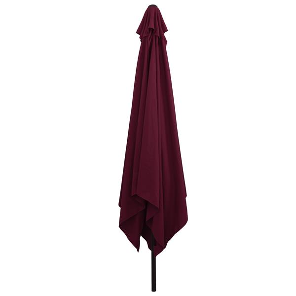 Grote foto vidaxl parasol vierkant 295x245 cm bordeauxrood tuin en terras overige tuin en terras
