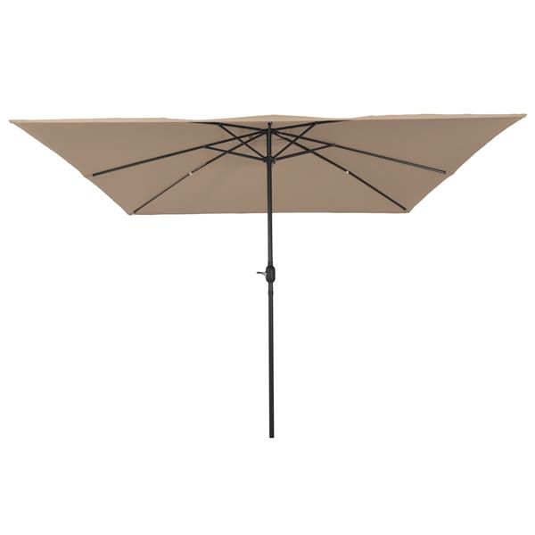Grote foto vidaxl parasol vierkant 295x245 cm taupe tuin en terras overige tuin en terras