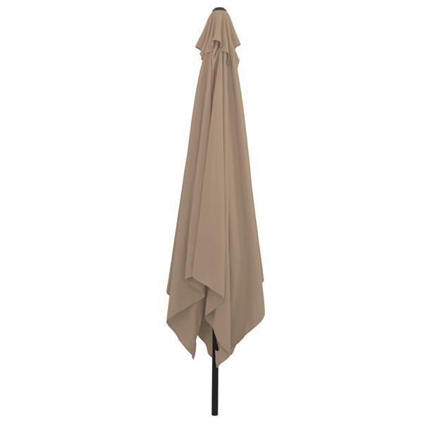 Grote foto vidaxl parasol vierkant 295x245 cm taupe tuin en terras overige tuin en terras