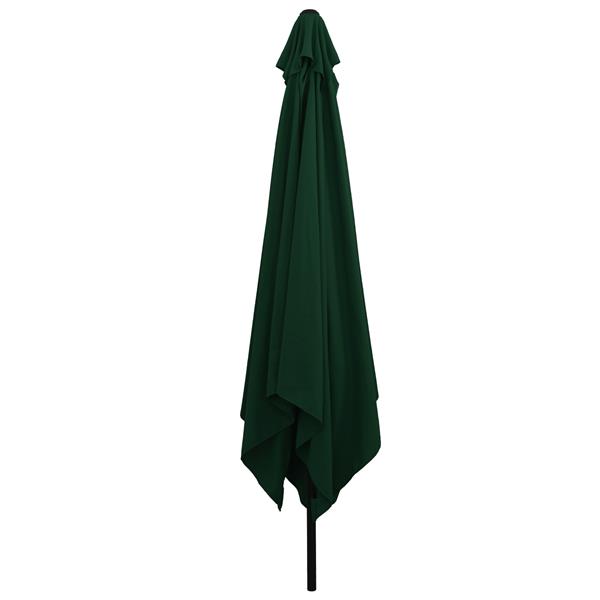 Grote foto vidaxl parasol vierkant 295x245 cm groen tuin en terras overige tuin en terras