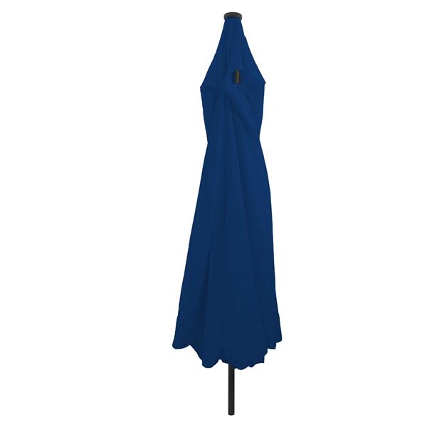 Grote foto vidaxl parasol met led verlichting 395x245 cm azuurblauw tuin en terras overige tuin en terras