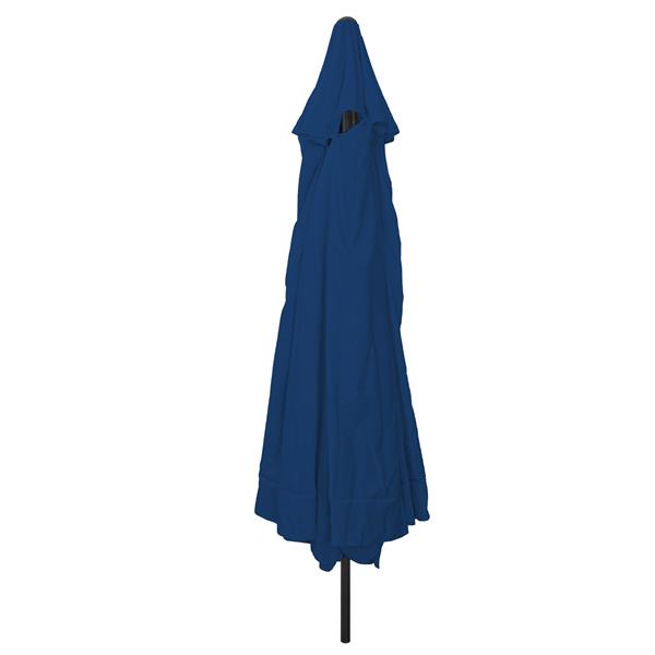 Grote foto vidaxl parasol 395x245 cm azuurblauw tuin en terras overige tuin en terras